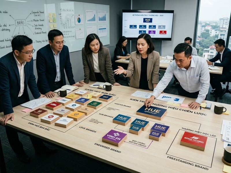 Kiến trúc thương hiệu trong chiến lược giúp tổ chức danh mục và quan hệ thương hiệu